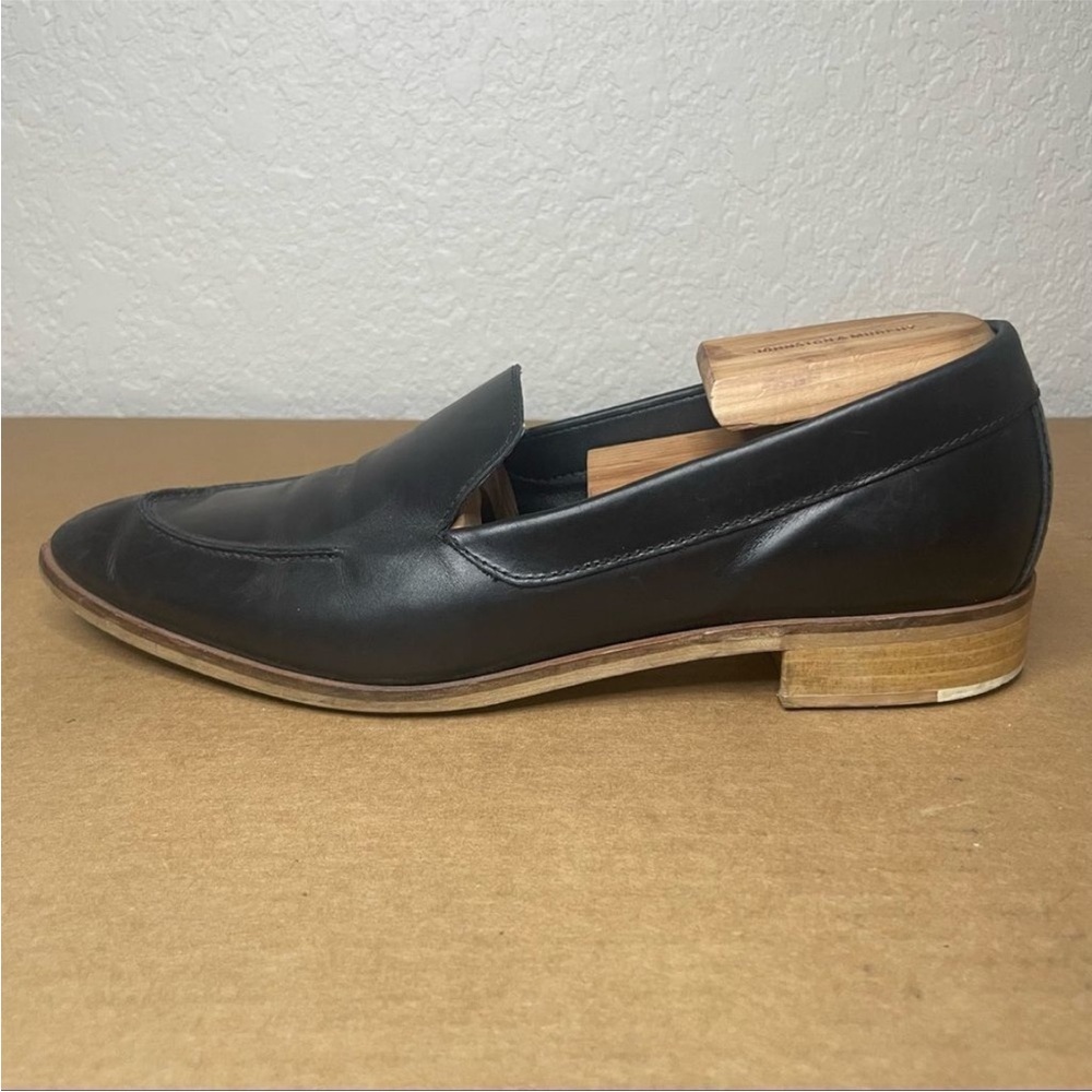 COPY - Everlane | The Modern Loafer Leather Pointed Toe Shoes - Black ; Womens …